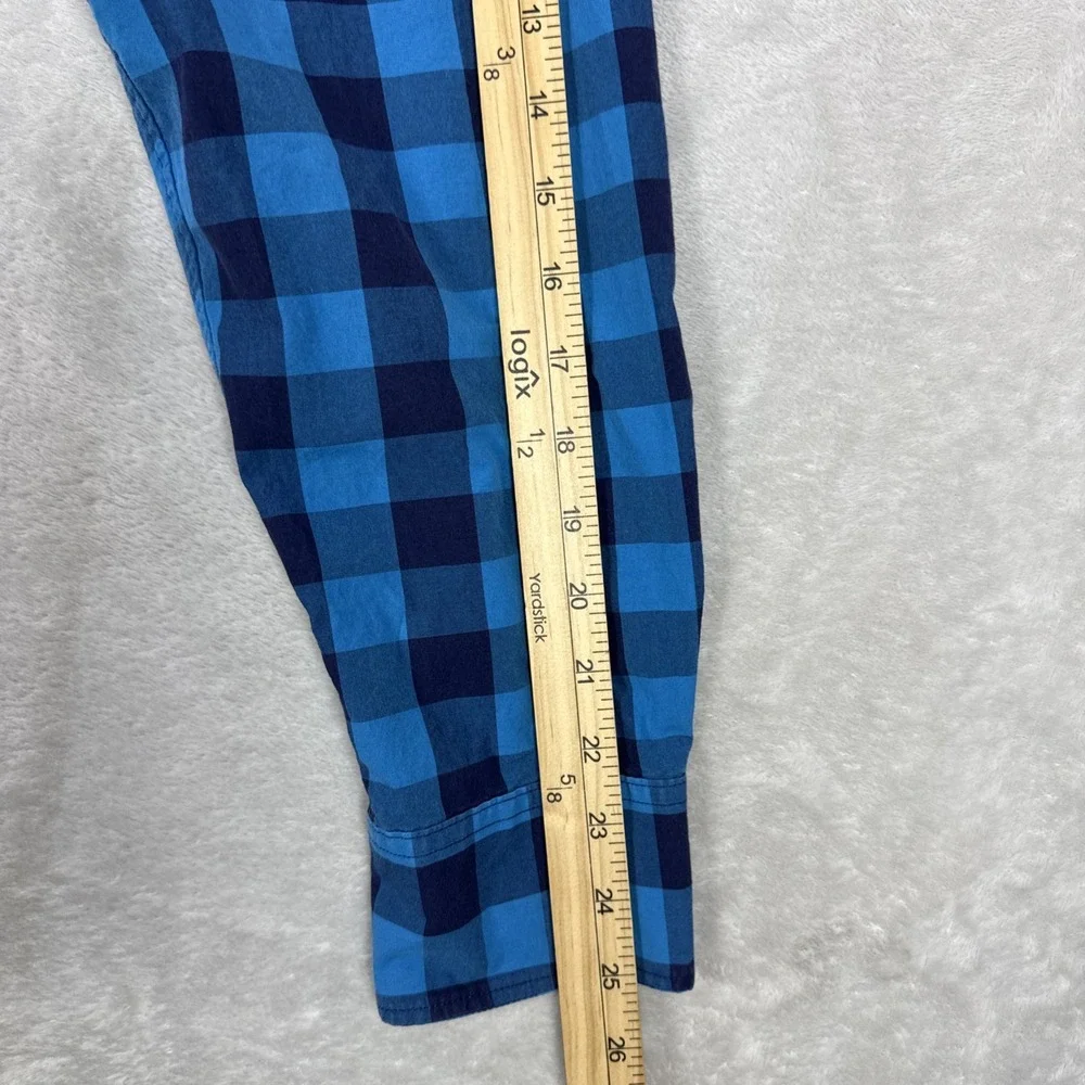 Bonobos Slim Fit Shirt Teal Blue Plaid Cotton Button Down Mens XLarge Modern .